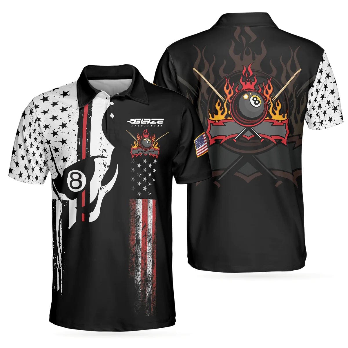 Custom Unisex Sublimated Golf shirts - Image 3