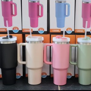 1200ml Sip-and-Go Plastic Tumbler