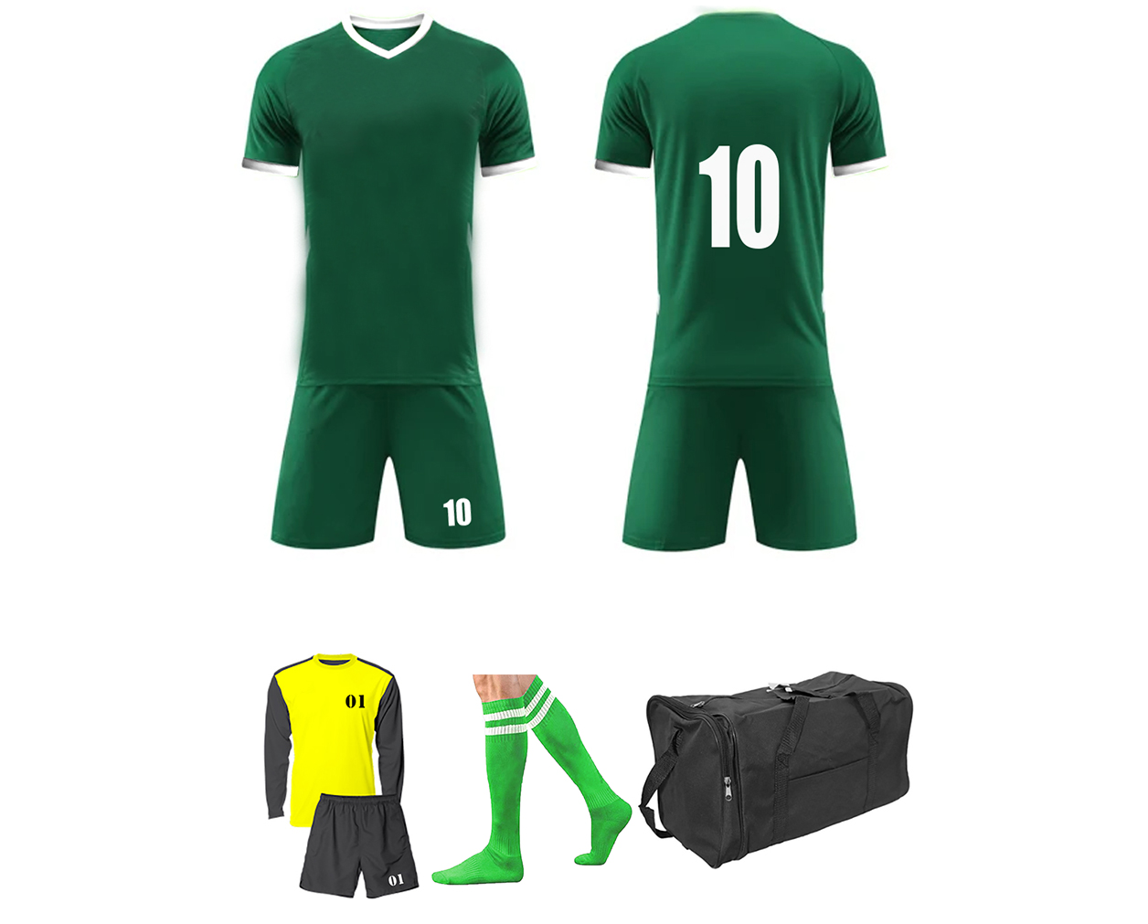 SOCCER KIT 15 SET ADULTS – GREEN